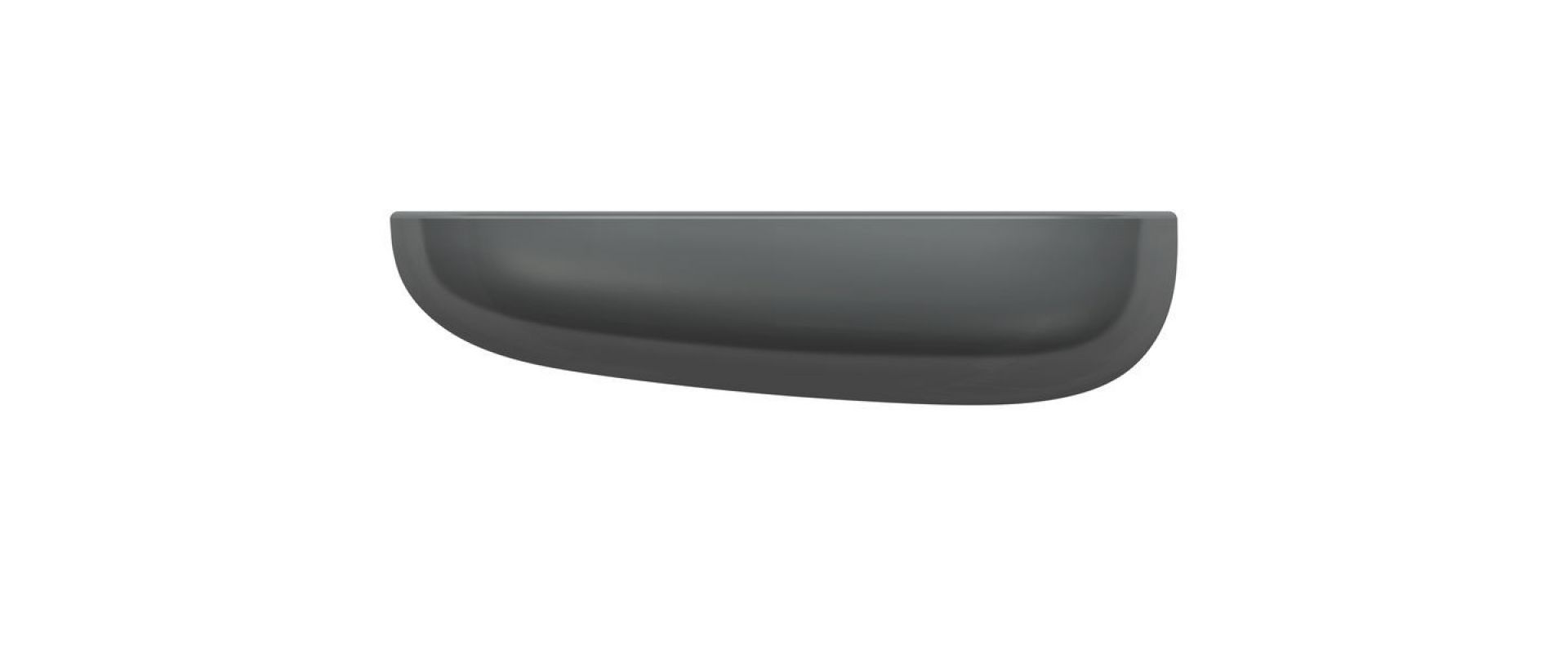 Nahaufnahme des dunkelgrauen Vitra Corniches Wandboards (Medium) zur Wandmontage.